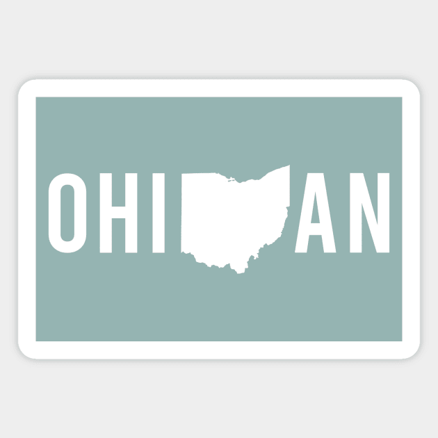 Proud Ohioan, Midwest Pride in Ohio State Magnet by GreatLakesLocals